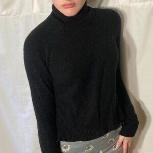 Jcrew Black Knit Turtleneck